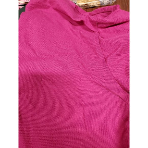 Womens Short Sleeve Boxy Cropped Polo T Shirt Wild Fable Magenta XXL - Picture 5 of 8